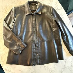 Chico's Soft Faux Leather Jacket